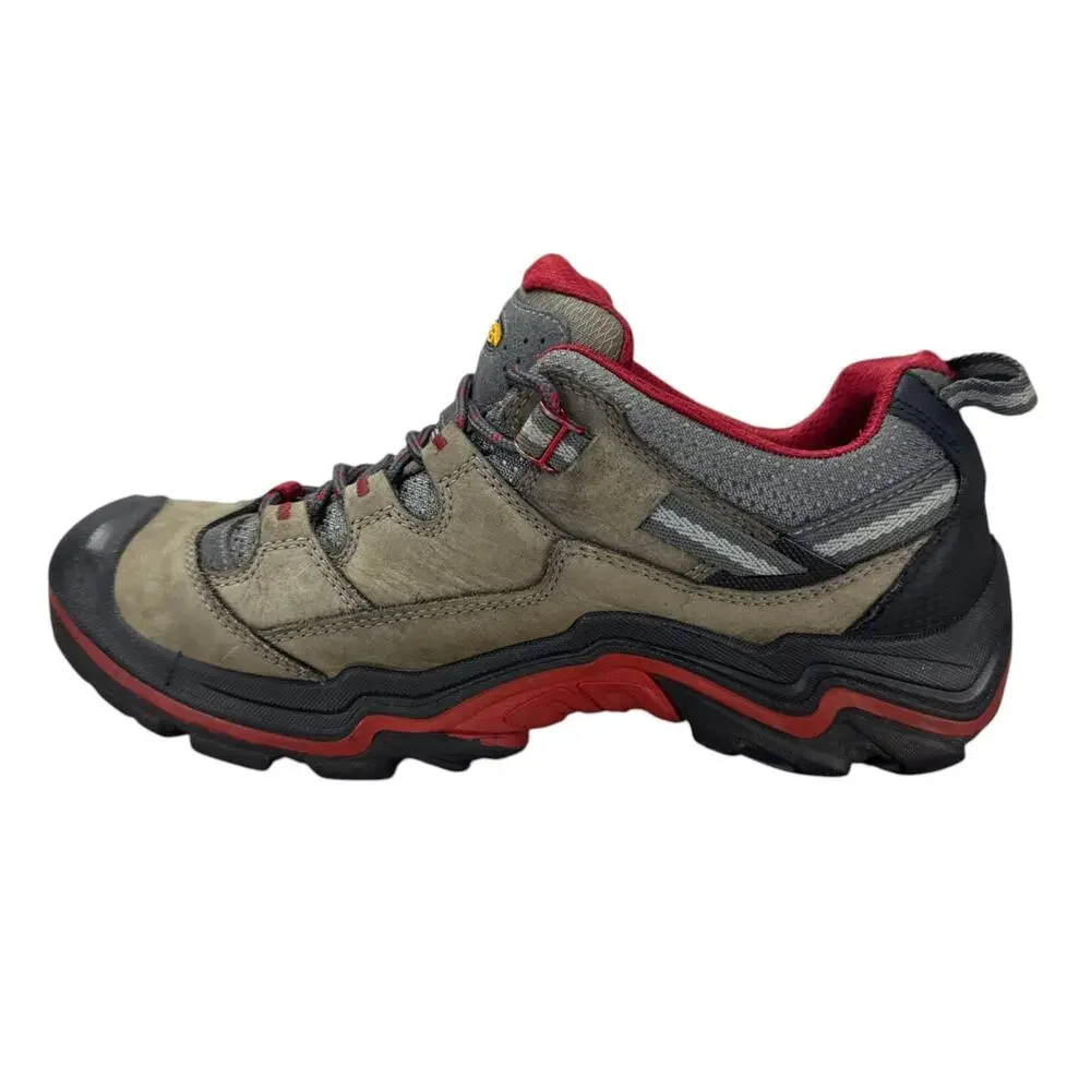 KEEN Hiking Shoes Womens 10 US Brown Red Leather Trail Sneakers Gorpcore Outdoor
